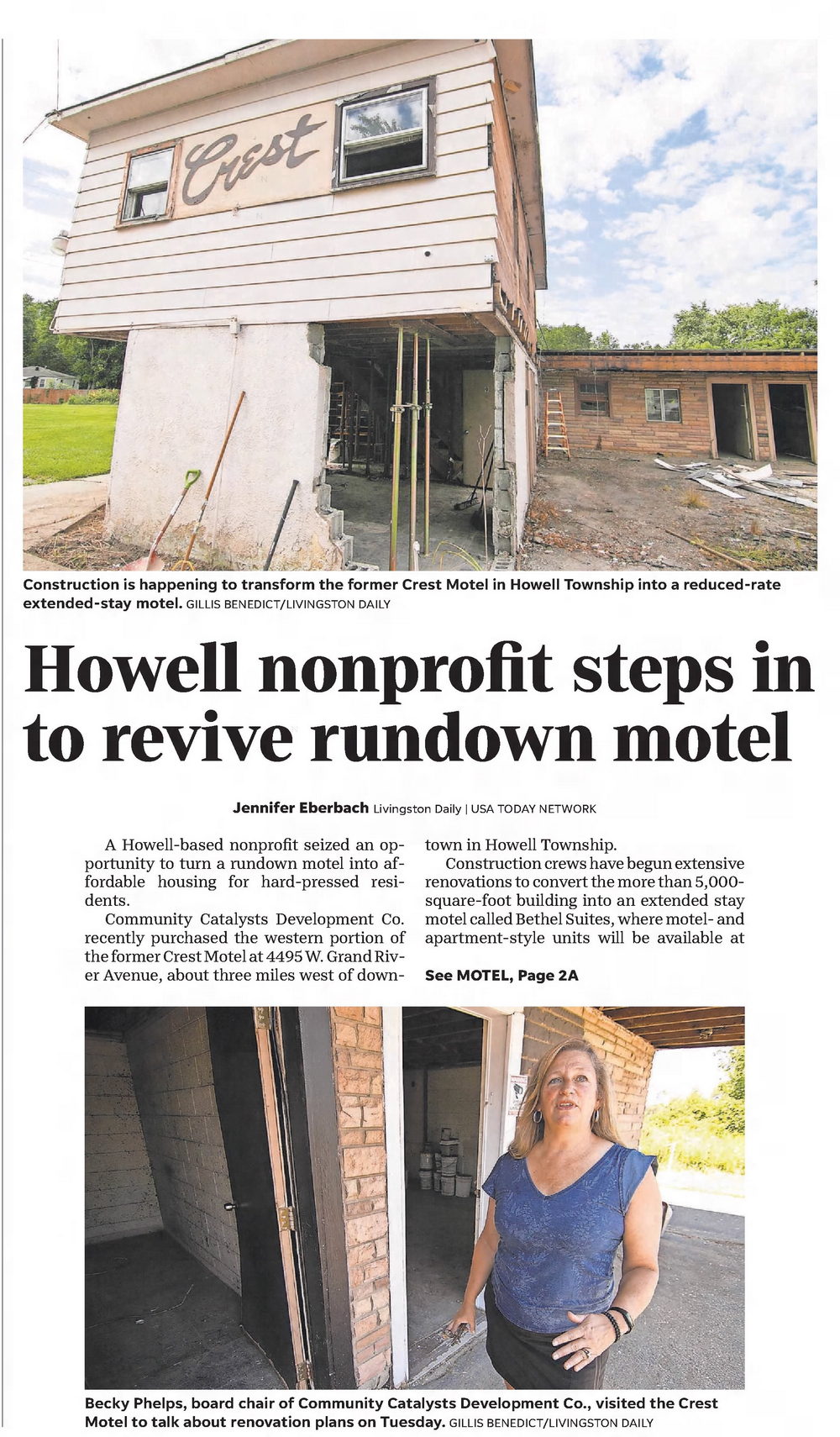 Crest Motel (Bethel Suites) - Aug 2022 Article On Renovation (newer photo)